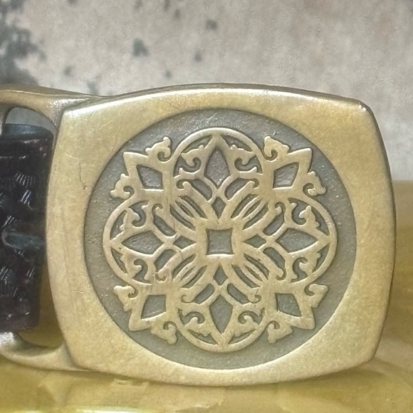 Vintage Tech Ether Guild Kaleidoscope Buckle Belt! - Picture 11 of 12